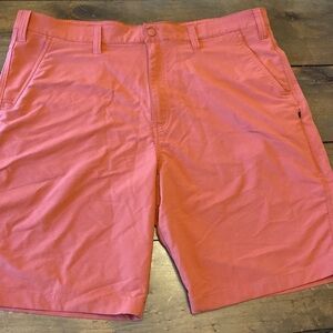 Alpine rust orange flat front shorts size 42 casual golf cool nice shorts